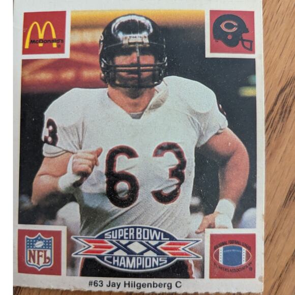 McDonald's 1986 NFL Super Bowl XX 20 Champions Chicago Bears 7 Trading Cards - Picture 8 of 9